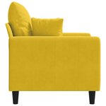 vidaXL Fauteuil Jaune 60 cm Velours