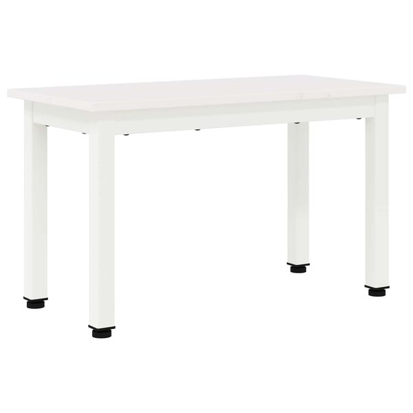 vidaXL Table basse Blanc 60 x 30 x 36 cm Bois de pin massif