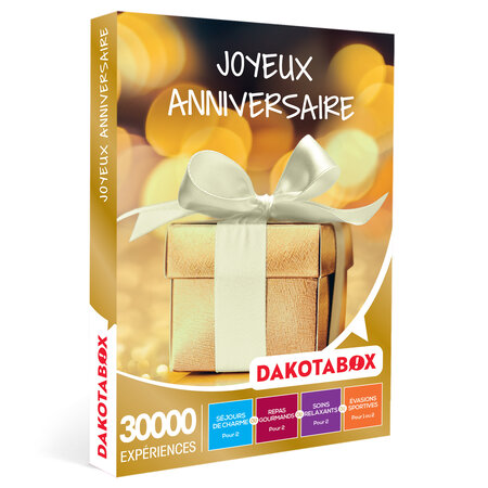 Dakotabox - coffret cadeau - joyeux 
anniversaire