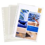 Étui Carton De 100 Pochettes Perforées - Pvc Lisse - A4 - Cristal - Exacompta