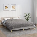 vidaXL Couverture lestée Gris 200x220 cm 9 kg Tissu