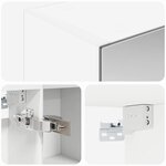 vidaXL Armoire Miroir de Salle de Bain Blanc 50 x 14 5 x 70 cm