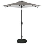 vidaXL Parasol de jardin avec lampes LED 230 x 230 cm Polyester