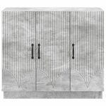 vidaXL Buffet Gris béton 89 x 34 5 x 77 cm Bois d'ingénierie