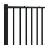 vidaXL Tête de lit métal noir 160 cm