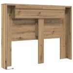vidaXL Cabinet de Tête de Lit chêne artisanal Bois d'ingénierie