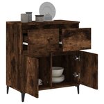 vidaXL Buffet Chêne fumé 60x35x70 cm Bois d'ingénierie