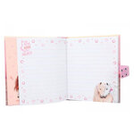 Journal intime rose avec code chevaux