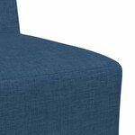 vidaXL Unité de Sofa Modulaire Sans Accoudoirs 2 Pièces Bleu
