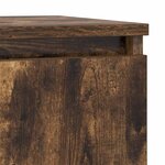 vidaXL Buffet avec tiroir chêne fumé 71x35x65 cm bois d'ingénierie