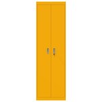 vidaXL Armoire de rangement 2 Pièces Jaune moutarde 60 x 40 x 200 cm