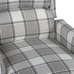 vidaXL Fauteuil inclinable Gris Tissu