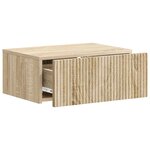vidaXL Cabinet de chevet mural Chêne Sonoma 49 x 34 5 x 20 cm