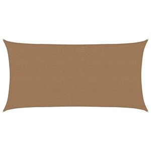 vidaXL Voile d'ombrage 160 g/m² Taupe 2x3 5 m PEHD
