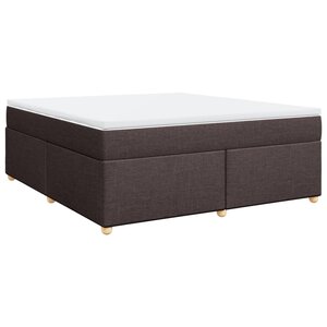 vidaXL Sommier à lattes de lit avec matelas Marron foncé 180x200 cm
