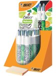 Boite 30 Stylo Bille Rétractable 4 Colours Effet Tactile Velours BIC