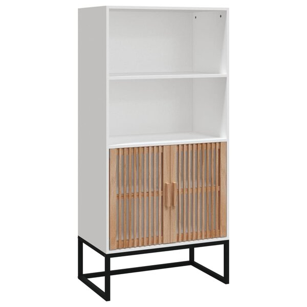 vidaXL Buffet blanc 60x35x125 cm bois d'ingénierie