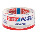 Toile adhésif extra power tesa blanc - lot de 6