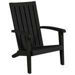 vidaXL Chaises de jardin Adirondack lot de 2 noir polypropylène