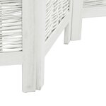vidaXL Cloison de séparation 6 panneaux blanc bois de paulownia massif