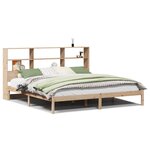 vidaXL Lit bibliothèque sans matelas 180x200 cm bois massif de pin