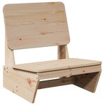 vidaXL Chaises de jardin lot de 2 60x64x70 5 cm bois massif de pin