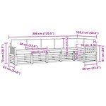 vidaXL Ensemble de canapés d'extérieur 6 pc Gris Naturel et Clair