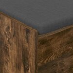 vidaXL Banc d'entrée avec coussin Chêne Fumé 83 x 38 x 45 cm