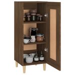 vidaXL Buffet Chêne marron 34 5x34x90 cm Bois d'ingénierie