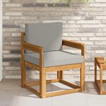 vidaXL Canapé d’extérieur Bois d'acacia massif et polyester