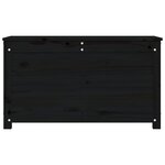 vidaXL Boîte de rangement Noir 80x40x45 5 cm Bois massif de pin
