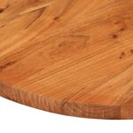 vidaXL Dessus de table 80x40x3 8 cm ovale bois massif d'acacia