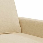 vidaXL Fauteuil Crème 60 cm Tissu