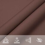 vidaXL Voile de parasol tissu oxford rectangulaire 4x6 m marron