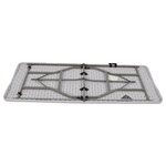 Lesli Living Table de fête pliable 180x70x74 cm Blanc