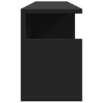 vidaXL Armoire murale 80x20x30 cm noir bois d'ingénierie