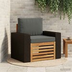 vidaXL Sofa de milieu extérieur Bois d'Acacia Massif Naturel