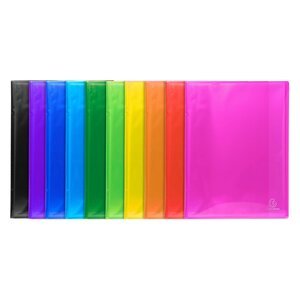 Protège-documents En Polypropylène Semi-rigide Iderama Pp 100 Vues - A4 - Couleurs Assorties - X 12 - Exacompta