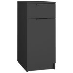 vidaXL Armoire de bureau noir 33 5x50x75 cm bois d'ingénierie