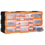 vidaXL Organisateur multi-tiroirs avec 22 tiroirs 49x16x25 5 cm