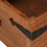 vidaXL Table basse Bois d'acacia solide avec finition miel 110x55x35cm