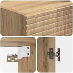vidaXL Armoire Murale Chêne artisanal 33 x 34 5 x 90 cm