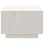 vidaXL Table basse blanc 110x50x33 5 cm bois de pin massif