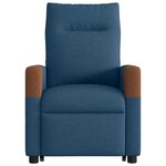 vidaXL Fauteuil inclinable Bleu Tissu
