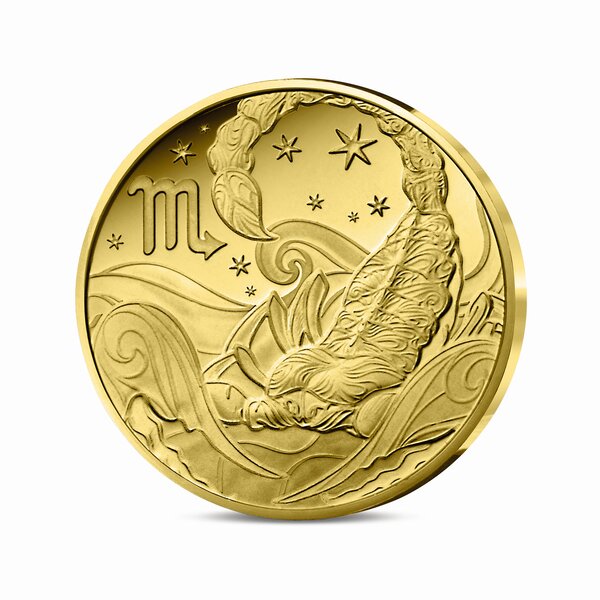 Signes astros - Scorpion Monnaie de 5€ 1/2g or