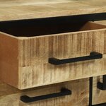 Buffet vidaXL 100x35x70 cm en bois massif brut de mangue