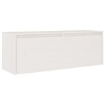 vidaXL Meubles TV 3 Pièces Blanc Bois massif de pin
