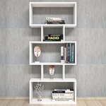 Homemania bibliothèque iona 60x22x130 cm blanc
