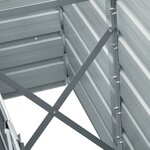 vidaXL Lit surélevé de jardin Acier galvanisé 240x40x45 cm Gris