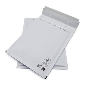 Lot de 100 pochettes ( enveloppes ) à bulles d/4 : 170 x 265 mm en kraft blanc